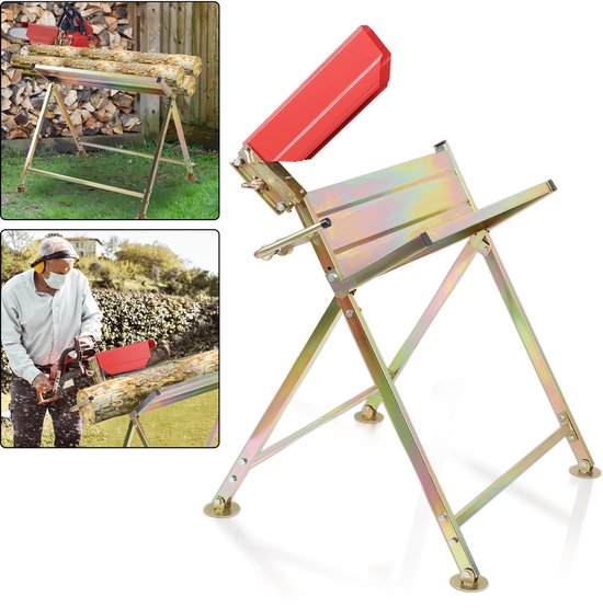 ettingzaagbok met kettingzaaghouder, inklapbaar, staal, 150 kg, voor 18/20 inch kettingzagen