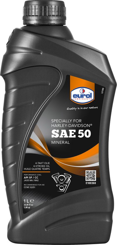 Eurol Harley SAE 50 - 1L van Eurol