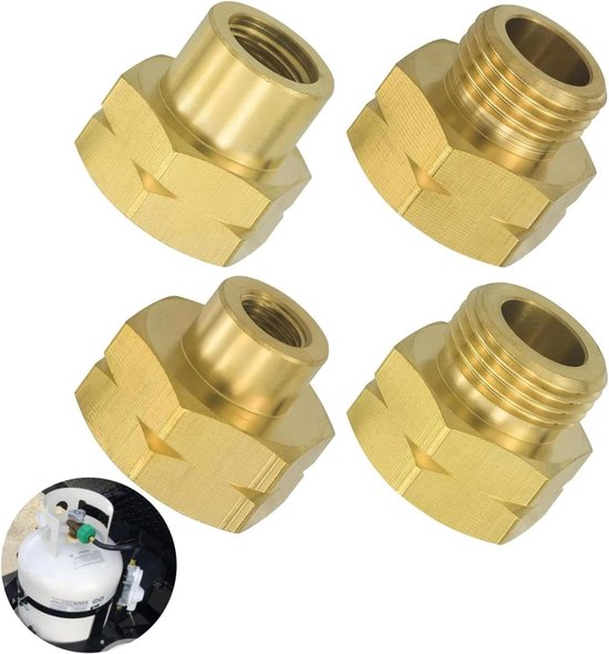 Europa vulset gasflessen adapterset Duitsland buitenland van Merkloos	