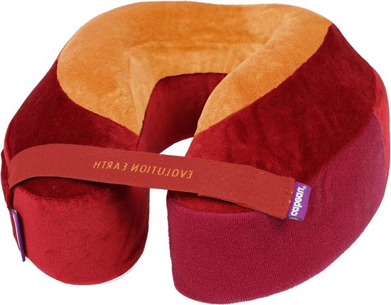 Evolution Earth traagschuim nekkussen met 360 ondersteuning hoofd- nek- en kin (vuur) neck pillow van EVOLUTION
