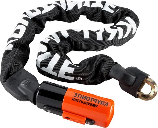 Evolution serie 4 geïntegreerde ketting 1090 zwart 90 cm - Kryptonite kabelslot Fatbike slot van EVOLUTION