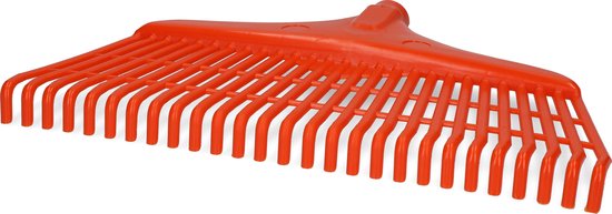 Excellent - Blad- Tuin- en Gazon hark - 40 CM - Handhark - Grashark - Hark zonder steel - 27 tanden - Rood van Merkloos	
