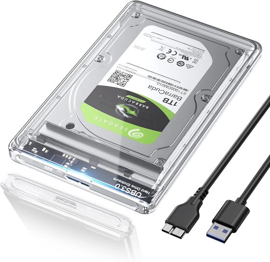 Externe Harde Schijf Behuizing 2,5 inch met USB 3.0 - UASP Ondersteuning, Eenvoudige Installatie voor SSD/HDD van Zoluvi.