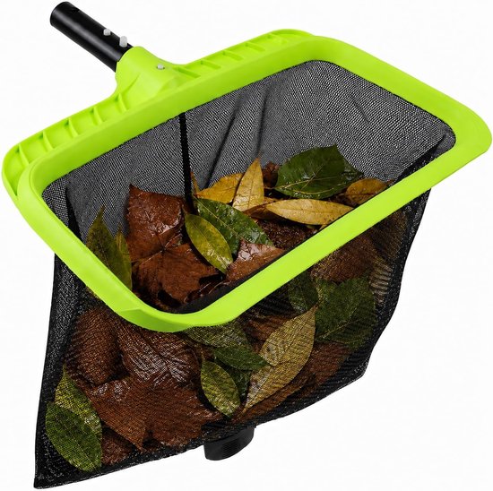 Extra groot net, zwembadschepnet van versterkt kunststof frame, schepnet voor zwembad, vijver, algen, kinderbadje, spa, vijver, whirlpool
