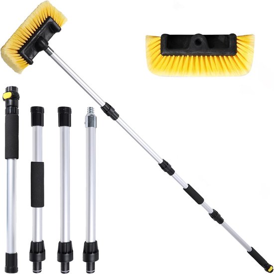 Extra lange wasborstel met zachte haren voor auto en vrachtwagen van Merkloos	