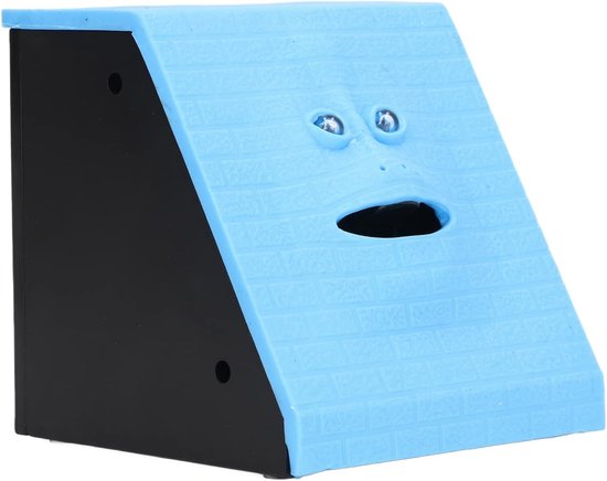 Face Sofa - Novelty Money Box - Plastic Coin Eating Children Funny Money Saving Collection Piggy Bank - Birthday Gift Toy Decoration (Light Blue) van Merkloos	