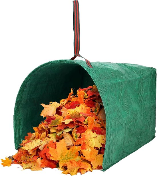 Famanu – Tuinafvalzak - 150 liter - tuinzak - bladzak - groene snijzak - tuinafvalzak - stabiel - graszak met handgrepen - opvouwbare afvalcontainer voor tuinafval van Merkloos	