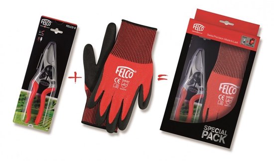 Felco 8 Snoeichar + Felco 701 XL fabriekshandschoenen
