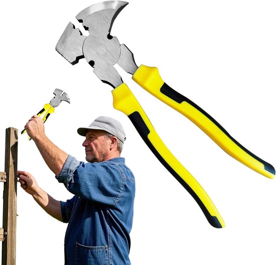 Fence Tang - Gereedschap Voor Het Snijden Van Staaldraad Met Een Hektang - Robuuste Trekker Om Te Snijden Grijpen Handspijker Kabeldraad Landbouw Bouw