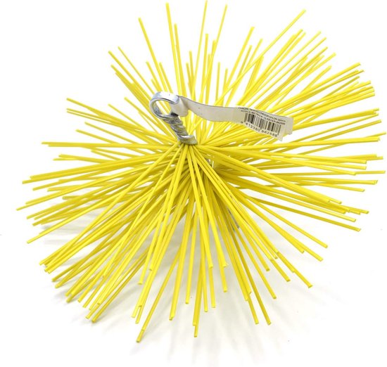 Feu 862557 schoorsteenvegerkop, nylon, 100 mm, metrische schroefdraad 12, geel