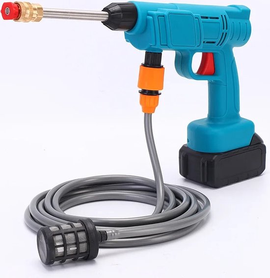 FIBILA Hogedrukreiniger - Auto Reiniger - Hogedrukspuit - Hogedrukreinigers - 30 Bar - Electrisch Oplaadbaar - Incl. Batterij van FIBILA