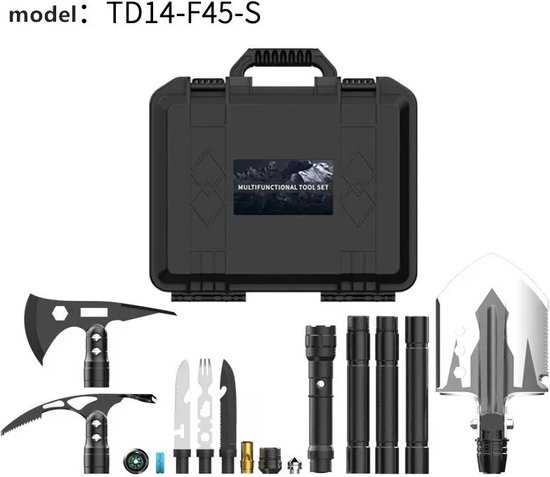 FIBILA Multifunctionele Tuingereedschap - Tuin Gereedschap - Multi Tuingereedschap - Tuingereedschap Set - Opvouwbaar - Survival van FIBILA