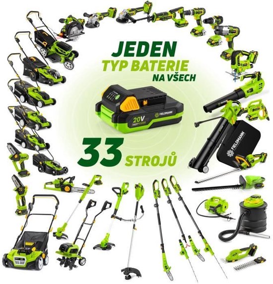 FIELDMANN – FZS 70705-0 – Accu grasmaaier – 37 cm – 20V
