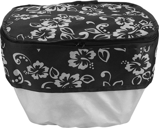Fietskrat Afdekhoes Mand Krat Hoes Waterdicht Bloemen Lelie 31x33x26cm van FastRider