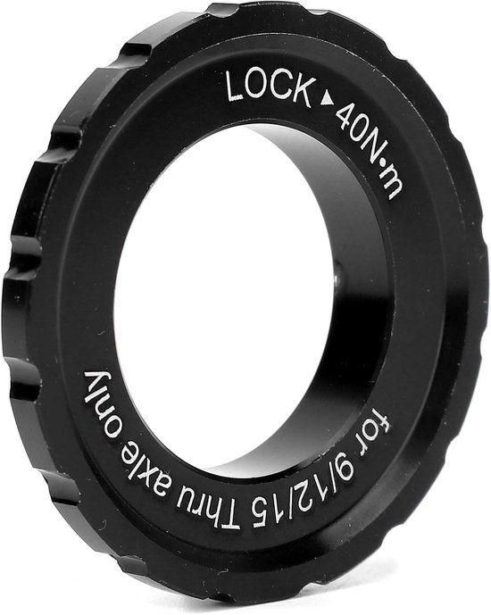 Fietsnaaf Centerlock Rotor Lockring - Mountain Road Bike Center Lock Wheelset Hub - Schijfrem Hub Rotor Lockring Disc Lock Cover 9/12/15 mm van Merkloos	