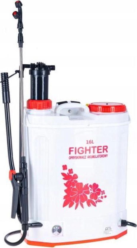 Fighter Rugdrukspuit - Accu/Handmatig - Verstuiver 16 L - 1.7 l/m -0.4 MPa werkdruk van Merkloos	