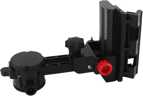 Fijnafstelling Beugel Niveau Adapter, Verstelbare Clip met 360 Graden Rotatie, Duurzame L-vormige Swivel Basis voor Telescoopstangen en Accessoires