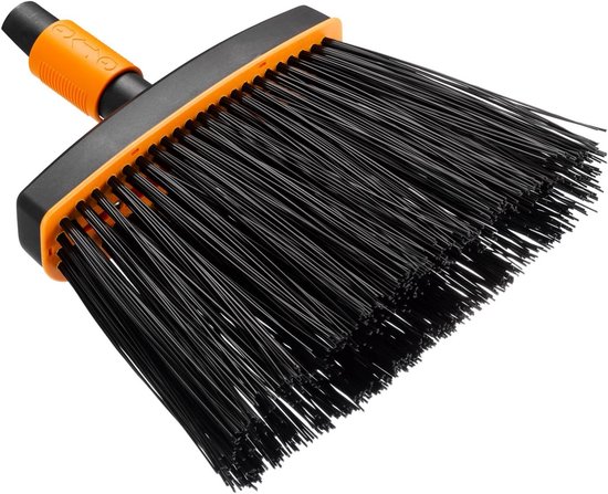 Fiskars Quikfit Bezemkop - Tuinbezem met Zachte haren - 260 mm breed van Fiskars