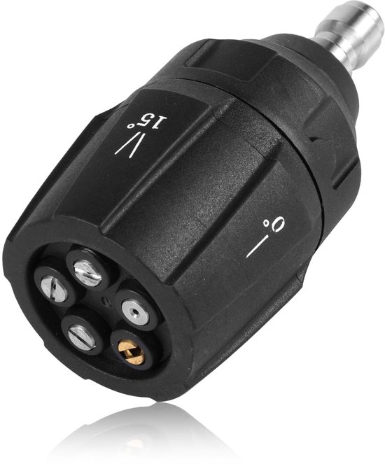 Five-in-One Pressure Washer, 1/4 Inch Quick Coupling Adjustable Pressure Washer Tips High Pressure Washer Rotary Turbo Sprayer for Garden Pet Street Car Cleaning van Merkloos	