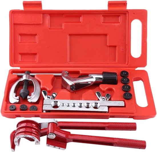 Flaring Tool - Brake Line Bending Tool - 11-delige Flaring Tool Set - Professionele Flaring Tool Set - Flaring Pipe Cutter Repair Set - Rem Line Bending Pliers