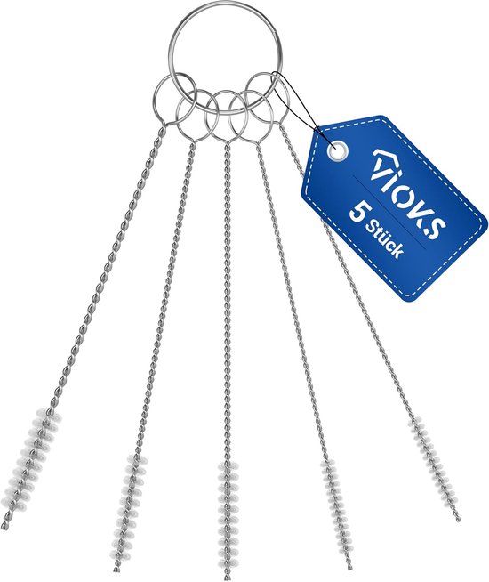 Flexibele Schoonmaakborstel Set 5 stuks Rietje Schoonmaakborstel Fles Schoonmaakborstel 10 cm - Borstel Schoonmaak Fles Schoonmaakborstel Kleine Set voor Melkbuis Theepot Koffiezetapparaat