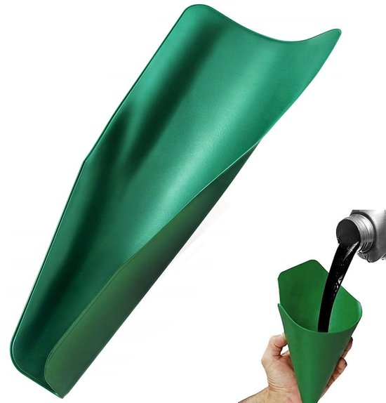 Flexibele Vouwhopper - Vouwbare Oliehopper 37 x 17 cm - Olie Trechter voor Auto Motor Benzine Water Remvloeistof van Merkloos	