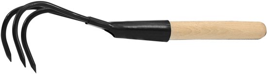 FLO - Tuinpazur - Metalen Spulchniacz - 33 cm - Houten Handvat van Merkloos	