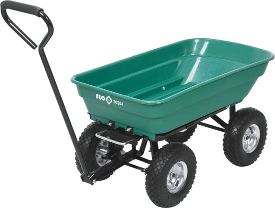 FLO Tuinwagen tuinkar met kiepfunctie - 55L - Bak: 87 x 47 x 20 cm van FLO