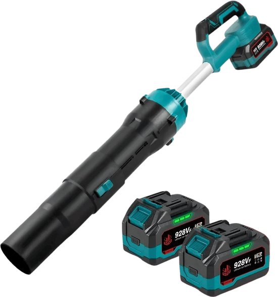 Flolife - Elektrische Turbo Blower Jet Fan voor Makita 18V Accu – Borstelloze Air Duster 8000W – Draadloze Stofblazer – Auto Droger – Sneeuwblazer – Bladblazer – Krachtige Luchtblazer met Opzetstukken