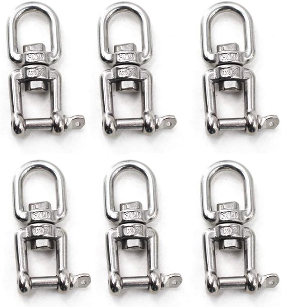 Flomore Jaw And Eye Slewing Bracket 304 Stainless Steel Boat Anchor Chain Connectors van Merkloos	
