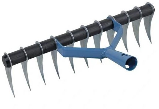 Floraland Greenmill GR9241 - Verticuteermachine - 34cm - 11 Tanden - Stalen Korpus van Merkloos	