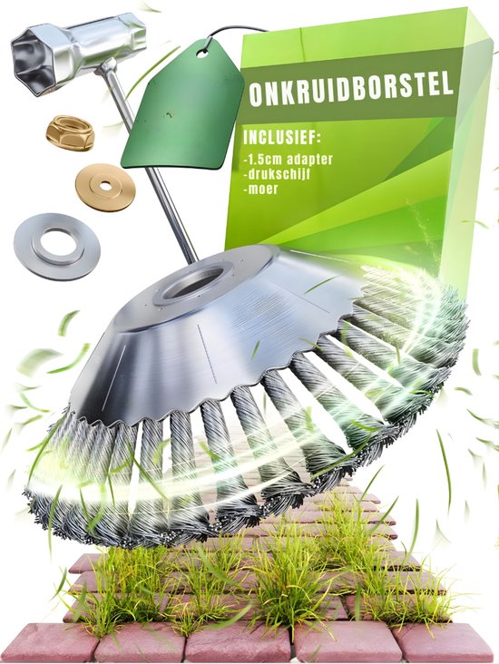 Florixa® Onkruidborstel - Onkruidverwijderaars - Onkruidborstel Electrisch - Onkruidverwijderaar Elektrisch - Zilver - 7cm x 21cm x 13cm van Merkloos	