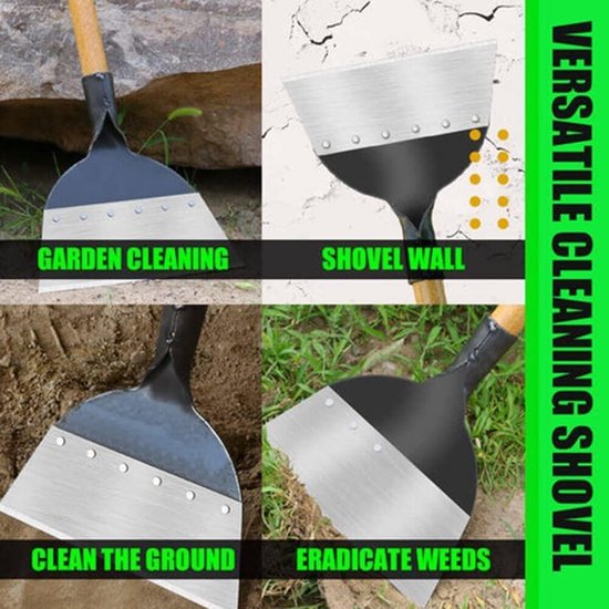 Flower Shovel Planter Shovel - Carbon Steel Plant Tool for Garden Cleaning Outdoor Garden Supplies van Merkloos	