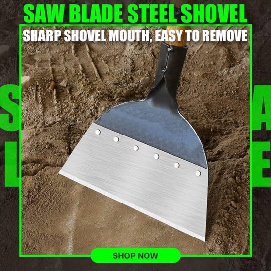 Flower Shovel Planter Shovel Plant Tool for Garden Cleaning - Carbon Steel Outdoor Garden Supplies van Doitool