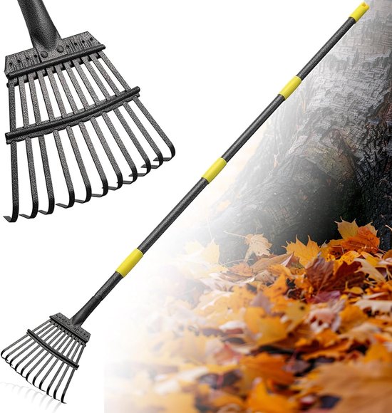 FLY HAWK 11 Teeth Garden Rake 5FT - ShopVlot