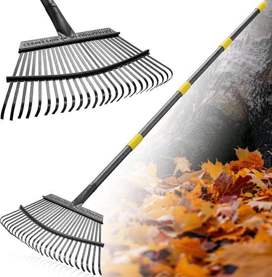 FLY HAWK 25 Teeth Garden Rake 5FT - ShopVlot