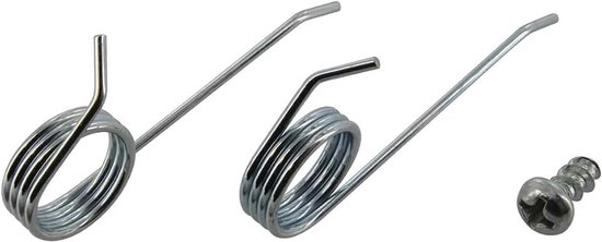 FLY058 PLG068 Compatibel voor Flymo Lawnrake Tines (Pack van 42), Zilver