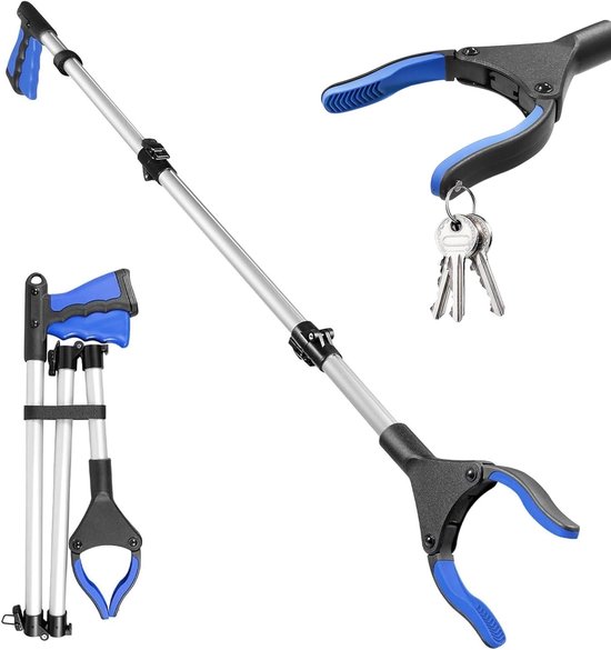 Folding Gripping Pliers 110 cm - Telescopische Gripgereedschap met 360° Draaibare Handgreep voor Ouderen, Gehandicapten en Zwangere Vrouwen van Merkloos	