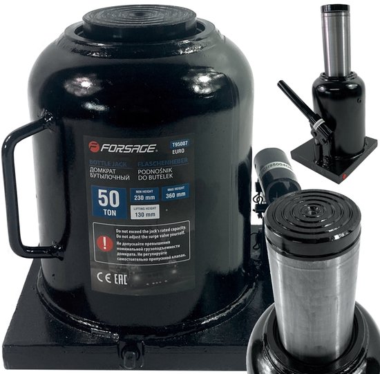 Forsage F-T95007 - Hydraulische Sluiftakel - 50 Ton - Veiligheidsventiel - Zware Constructie