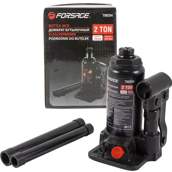 Forsage - Hydraulische Potkrik - 2 Ton - Veiligheidsventiel - 148-278 mm van Merkloos	