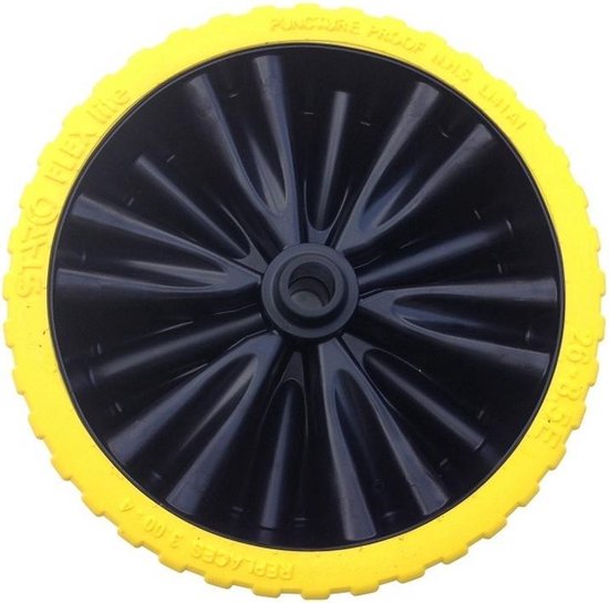 FORT FLEX Lite anti-lek steekwagenwiel 260x85mm, voor as Ø20mm - per stuk - met asdop van Fort