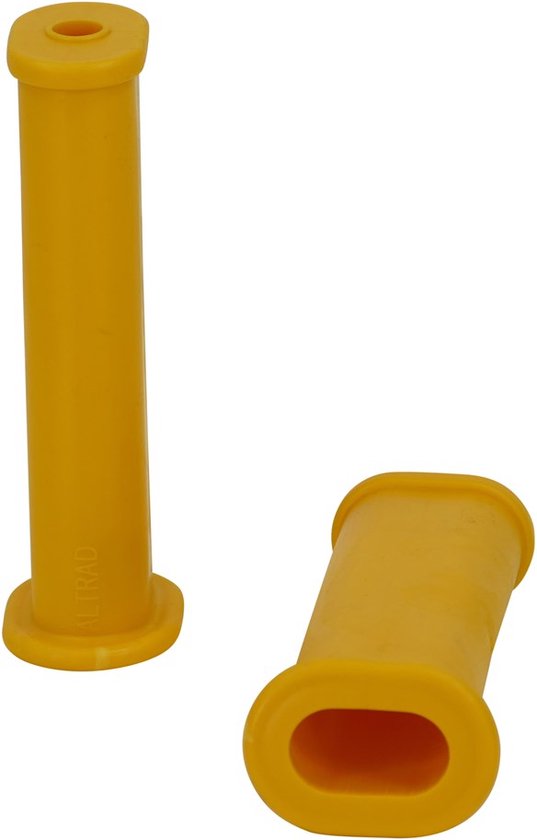 FORT Kruiwagenhandvatten ovaal GEEL - set van 2 - voor kruiwagenframes met ovalen buis van Fort