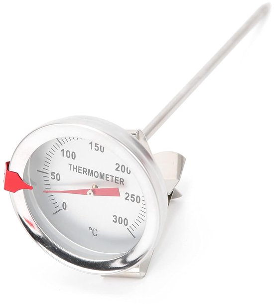 Frituurthermometer - Aflezing - Meet Oliepan - Heet Voedsel - 50 ℃ Tot 300 ℃ - Bereikwijzerthermometer - 5 Cm Wijzerplaat - Frituurgrill - Turkije - Snoep - Koffie