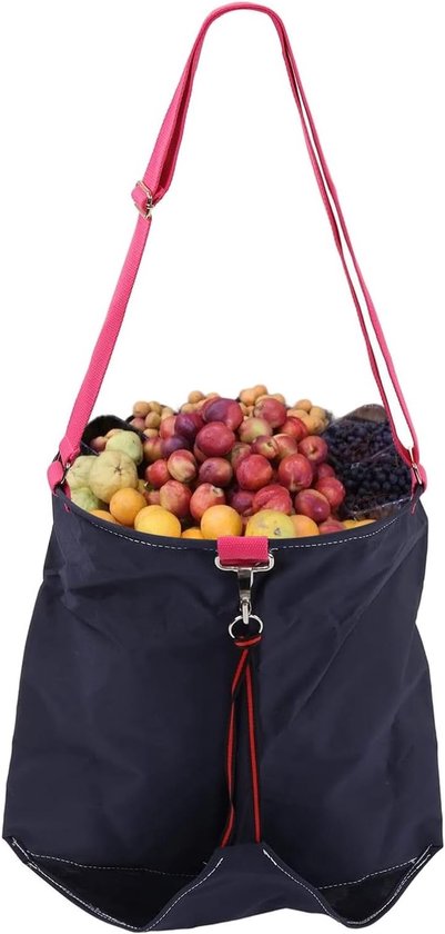 Fruit- en Groenteplukzak met Schort, Duurzaam en Waterdicht, Ideaal voor Buitentoepassingen en Tuinieren, 600D Oxford Stof