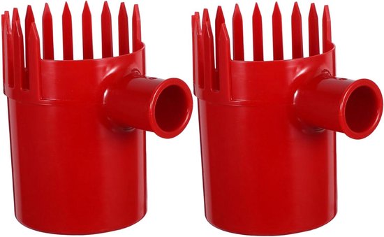 Fruit Pluk Gereedschap - Bessen Schep - Fruit Oogsten - Beschermt Tegen Beschadiging - 13 cm - Rood