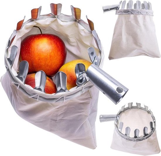 Fruitplukker Lange Steel - Appelplukker Fruitvanger - Fruit Oogsten - Geen Ladder Nodig - Niet Gespecificeerd - Houtkleurig