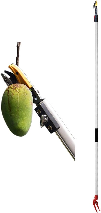 Fruitplukker Lange steel Reach Pruner Tuin Snoeischaar met lange steel voor boomtakken Telescopische boomsnoeier Takken Bypass Takkenschaar (Handleiding in één kleur)