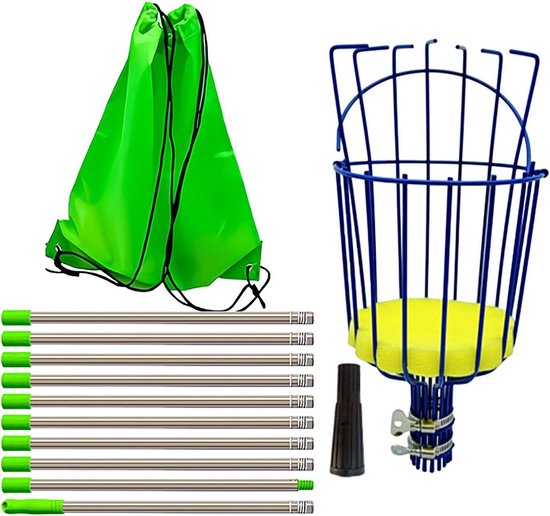 Fruitplukker - Plukstok mand - Fruit oogsten - Telescopische steel - Tot 4 meter - Oranje