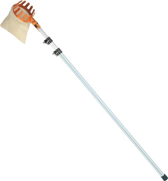 Fruitplukker - Vruchtenplukker met oogststok - Fruit plukken - Telescopische handgreep - 115-300 cm