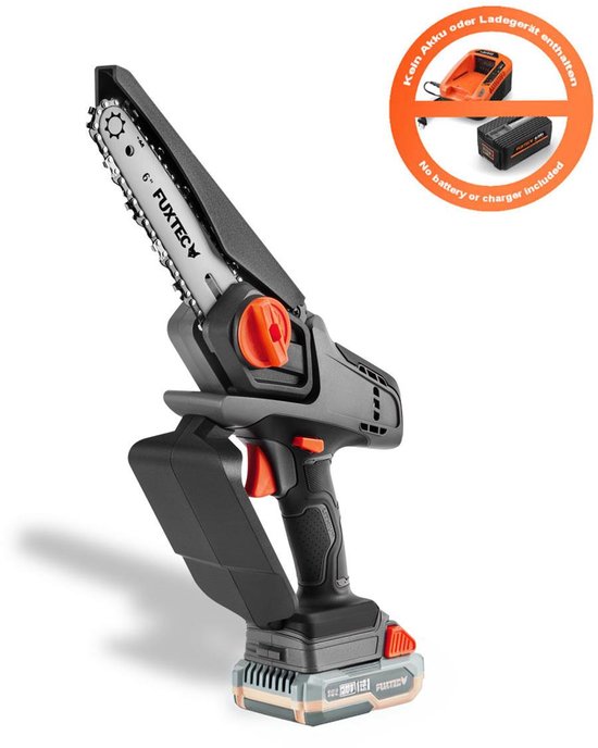 FUXTEC 20V snoerloze handschaar, 1,44kg gewicht, bladgrootte van 15cm, diameter van 10cm en een kettingsnelheid van 4,6m/s FX-E1HAS20 van Merkloos	